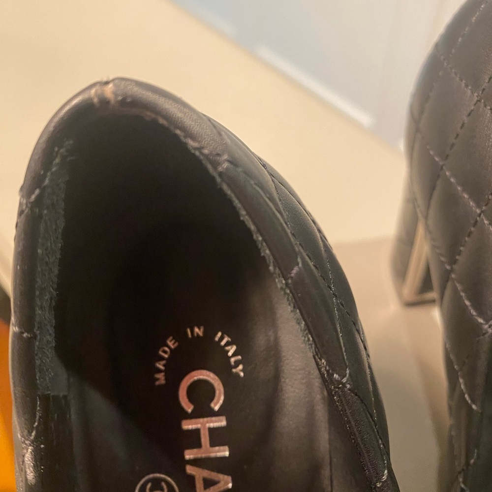 Chanel Black Quilted Women's Heels - Picture 8 of 17